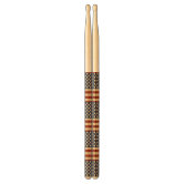 American Flag Red Navy Stripes Drum Sticks