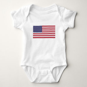 American Flag - Stars and Stripes - Flag of the US Baby Bodysuit