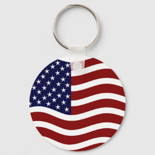 American Flag/Stars and Stripes Keychain