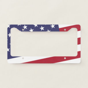 American Flag Stars and Stripes License Plate Frame