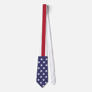 American Flag Stars and Stripes Necktie