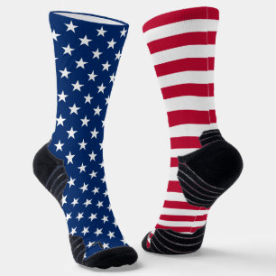 American Flag Stars and Stripes Patriotic USA Flag Socks