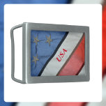 American Flag Stars and Stripes Red White and Blue Belt Buckle<br><div class="desc">The red,  white and blue stars and stripes American flag with bold red "USA" is proudly displayed on this stylish patriotic belt buckle.  Personalize this with a Name or The Spirit of America,  Liberty,  Freedom,  Equality.

This image is original flag photography by JLW_PHOTOGRAPHY.</div>