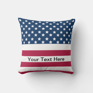 American Flag Stars And Stripes Throw Pillow