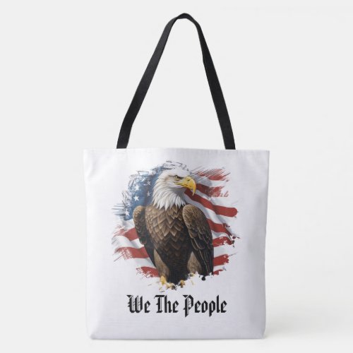  American Flag Stars AP27 Eagle Patriotic Tote Bag