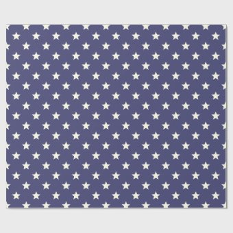American Flag Stars Pattern USA Patriotic Wrapping Paper | Zazzle