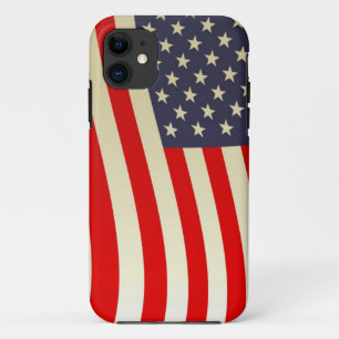 American Flag Stars Stripes Honor Freedom Troops iPhone 11 Case