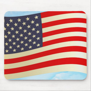 American Flag Stars Stripes Honor Freedom Troops Mouse Pad