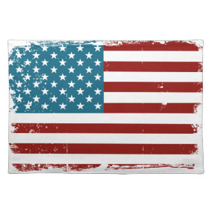 American Flag stars stripes red white blue Placemat