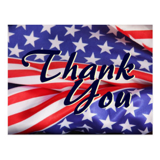 Usa Flag Thank You Cards | Zazzle