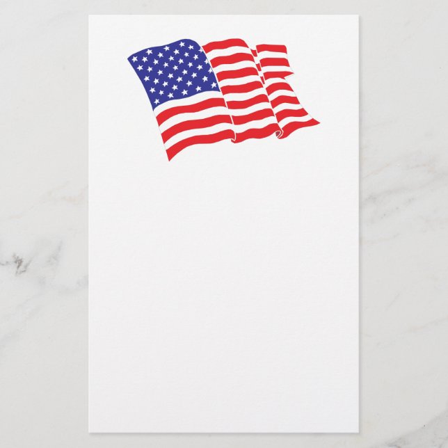 American Flag Stationery (Front)