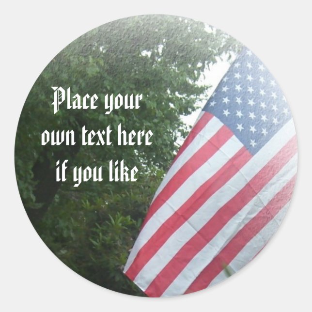 American flag sticker (Front)