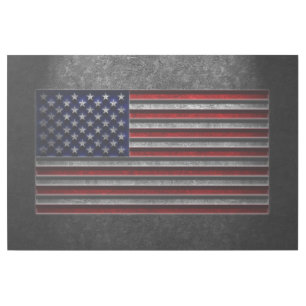 American Flag Stone Texture Gallery Wrap