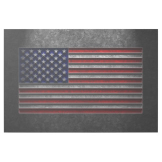 American Flag Stone Texture Gallery Wrap