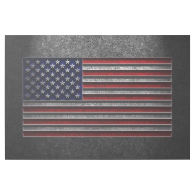 American Flag Stone Texture Gallery Wrap (Front)