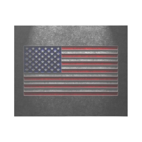 American Flag Stone Texture Gallery Wrap