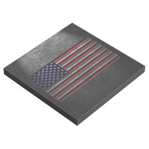 American Flag Stone Texture Gallery Wrap
