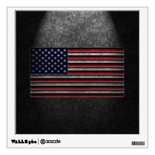American Flag Stone Texture Wall Sticker