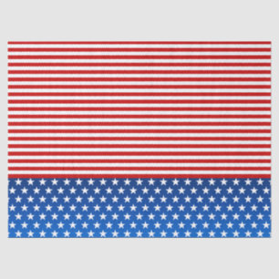 American flag stylized tissue paper