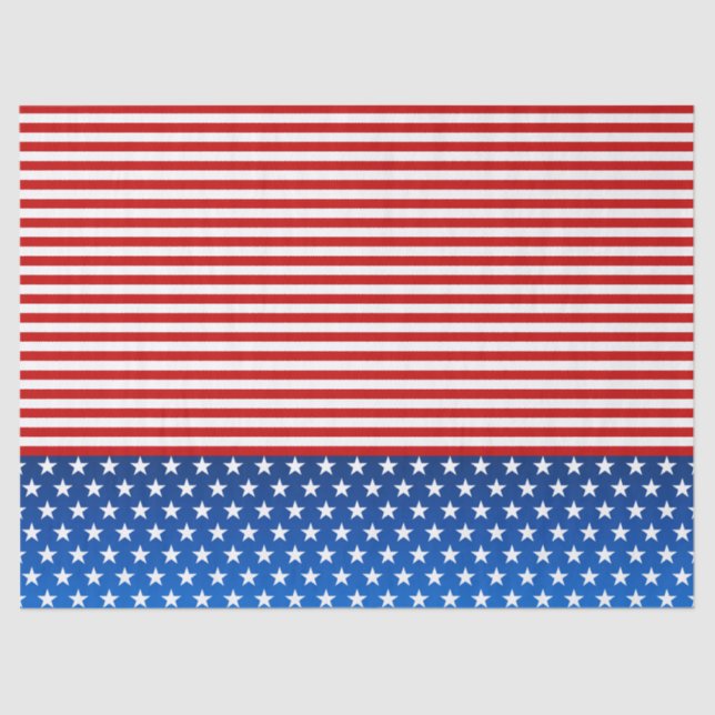 American flag stylized tissue paper (Front)