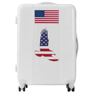 American Flag Suitcase