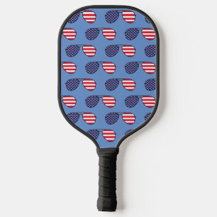 American Flag Sunglasses Pickleball Paddle