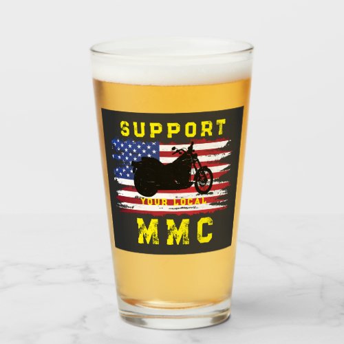 American Flag Support Glass