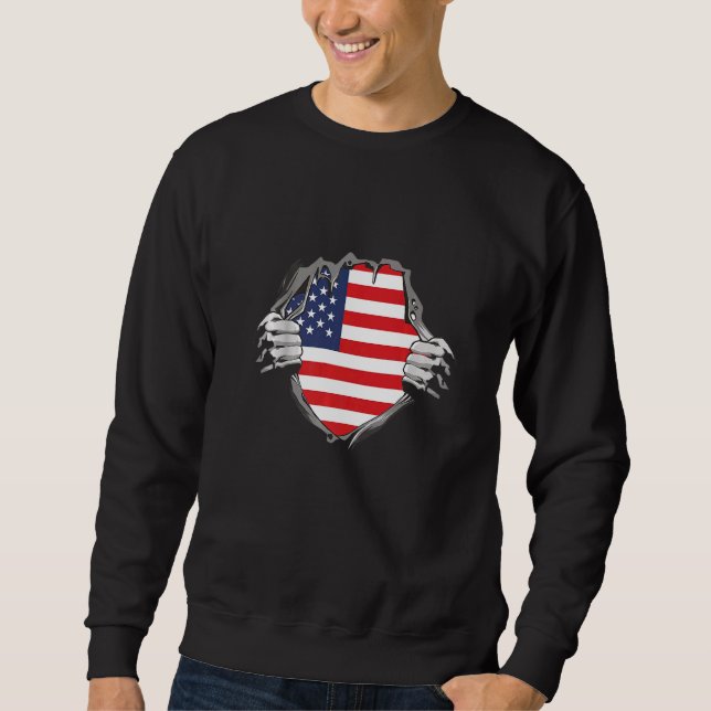 American flag   sweatshirt (Front)