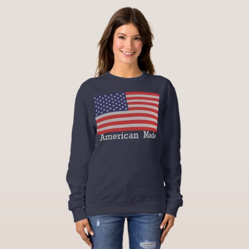 American flag sweatshirt