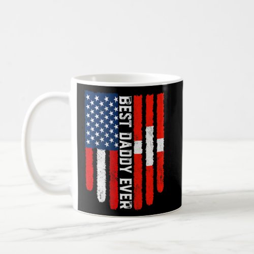 American Flag Switzerland Flag Best Daddy Ever Fam Coffee Mug