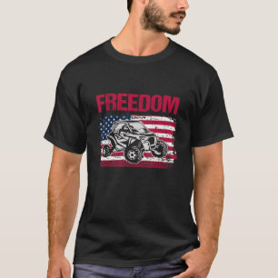 American Flag Sxs Utv Off Road Racing Outdoor T-Shirt