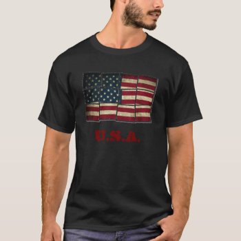 American Flag T-shirt by nonstopshop at Zazzle