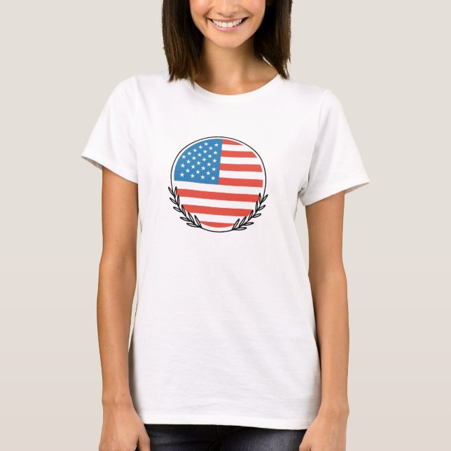 american flag  T-Shirt (Front)