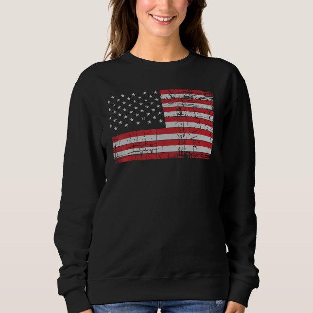 American Flag T Shirt Usa Patriotic For Us Men Wom (Front)