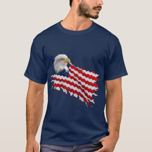 American Flag T_Shirt USA United States of America