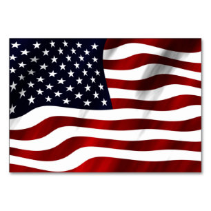 American Flag Table Number