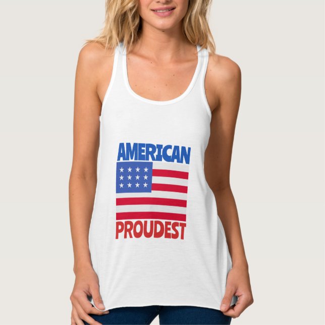 American Flag  Tank Top (Front)
