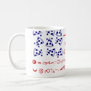American flag tattoo funny pizza coffee mug American flag tattoo funny pizza coffee mug