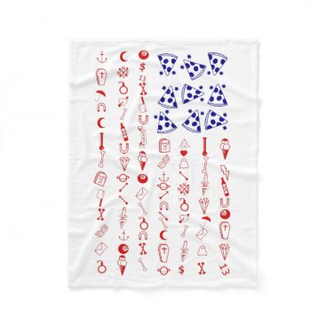 American flag tattoo funny pizza fleece blanket American flag tattoo funny pizza fleece blanket