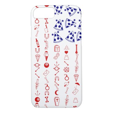 American flag tattoo funny pizza iPhone 8/7 case American flag tattoo funny pizza iPhone 8/7 case