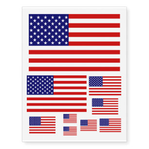 American Flag Temporary Tattoos