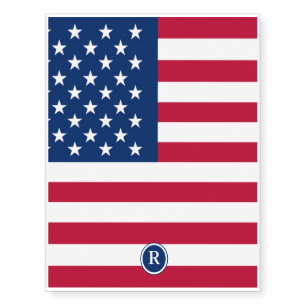 American Flag Temporary Tattoos