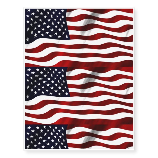 American Flag Temporary Tattoos (Front)