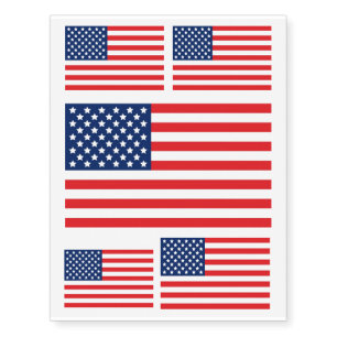 American Flag - Temporary Tattoos