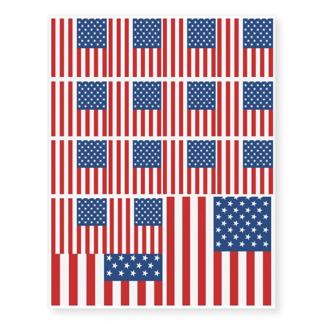 American Flag Temporary Tattoos (Front)