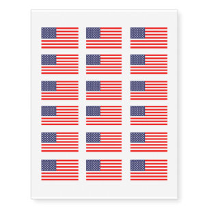 American flag Temporary Tattoos - USA pride flags