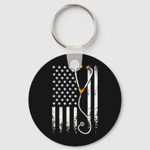 American Flag Texas 4th Of July Vintage Gift Men W Keychain