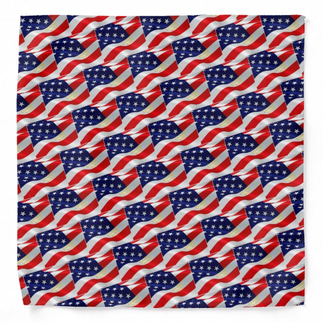 American Flag THANK YOU Bandana (Front)
