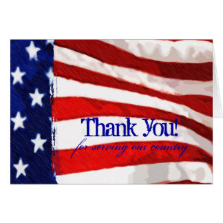 American Flag Thank You Cards | Zazzle