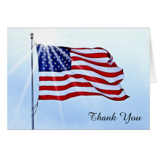 American Flag Thank You Cards